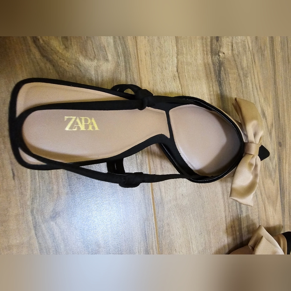 Zara, BOW TRIM SLINGBACKS, US 7.5 - Picture 11 of 14